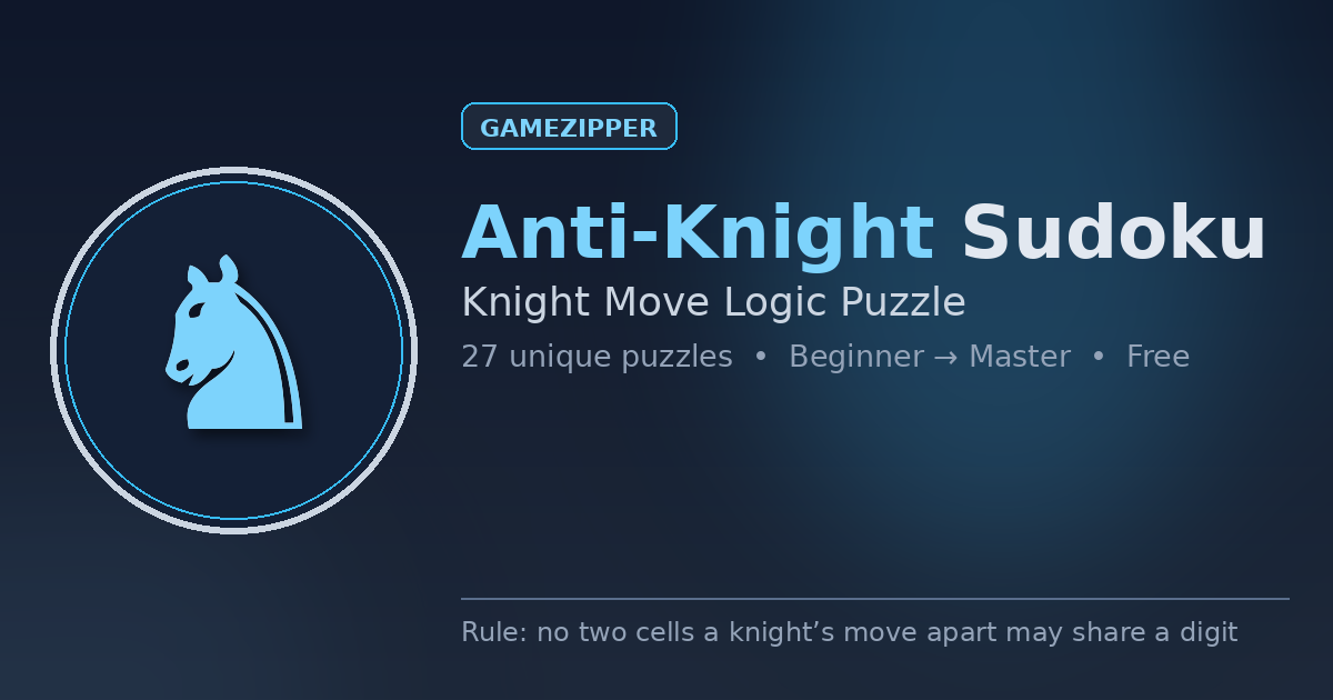 Anti-Knight Sudoku