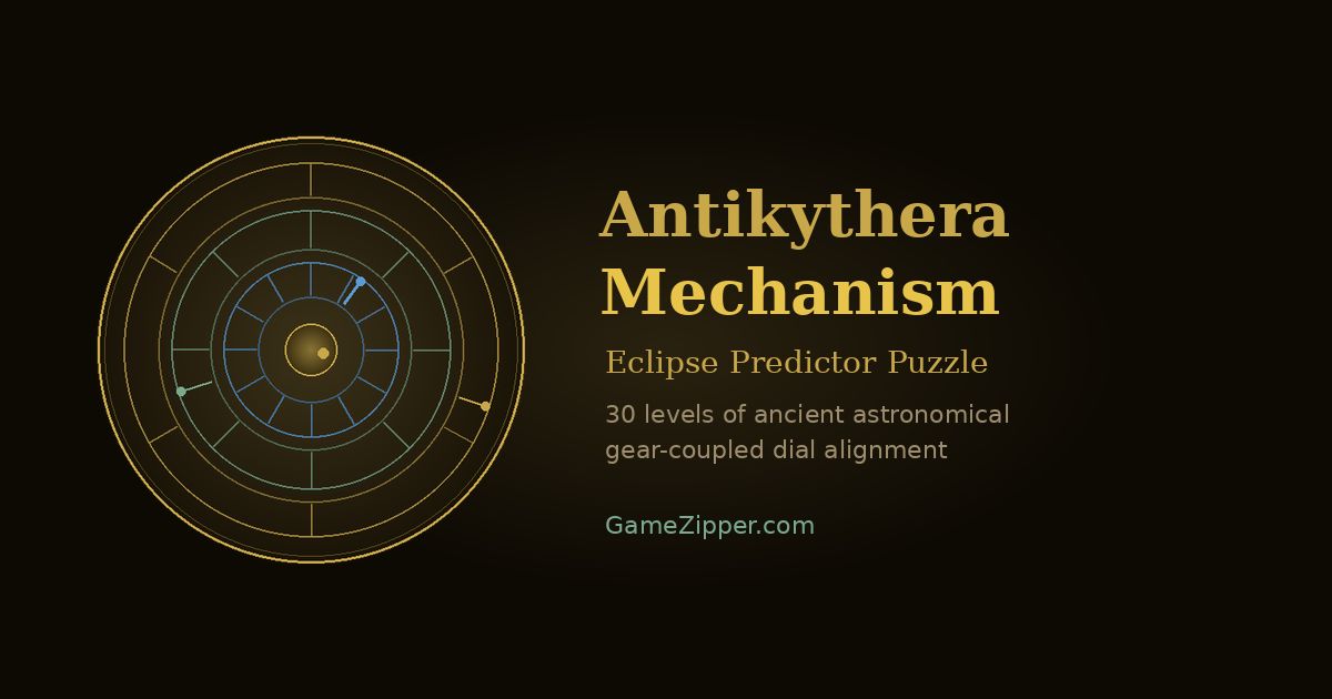 Antikythera Mechanism - Eclipse Predictor Puzzle