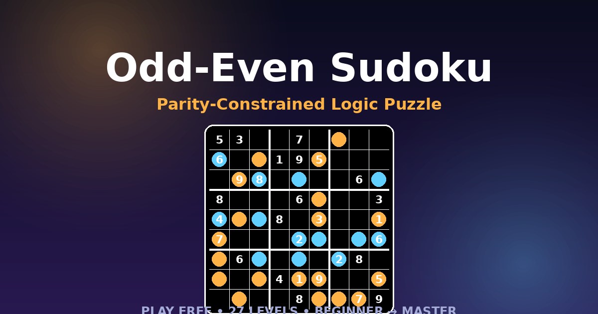 Odd-Even Sudoku