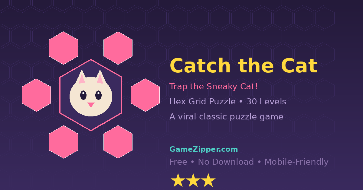 Catch the Cat - Hex Grid Trap Puzzle