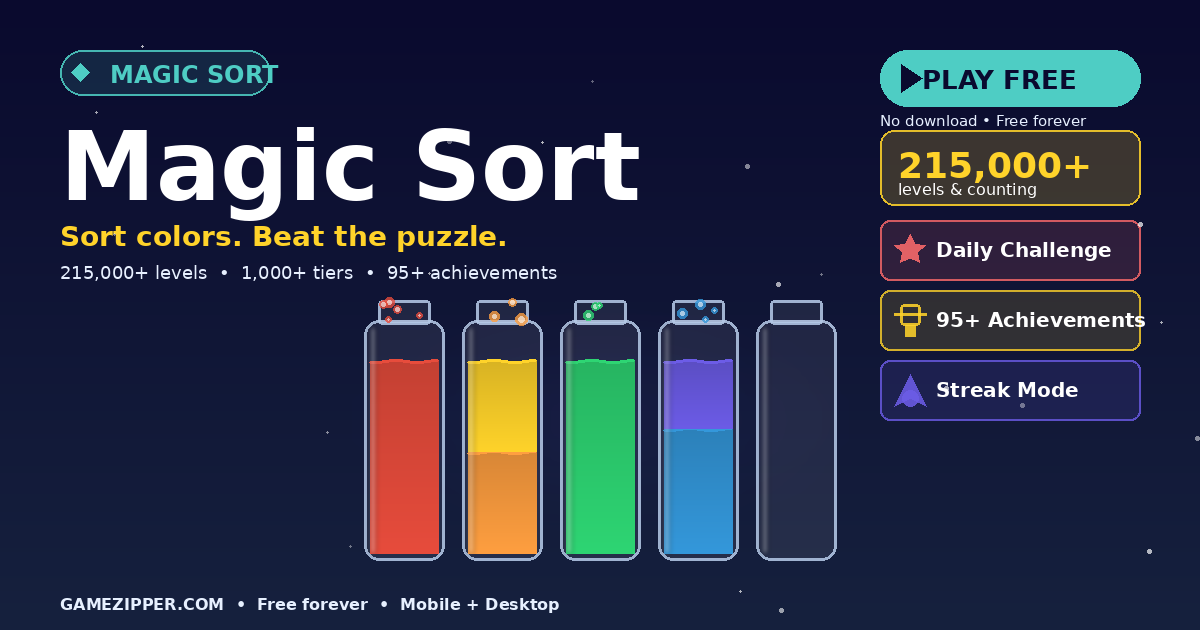 Magic Sort - Water Color Sorting Puzzle