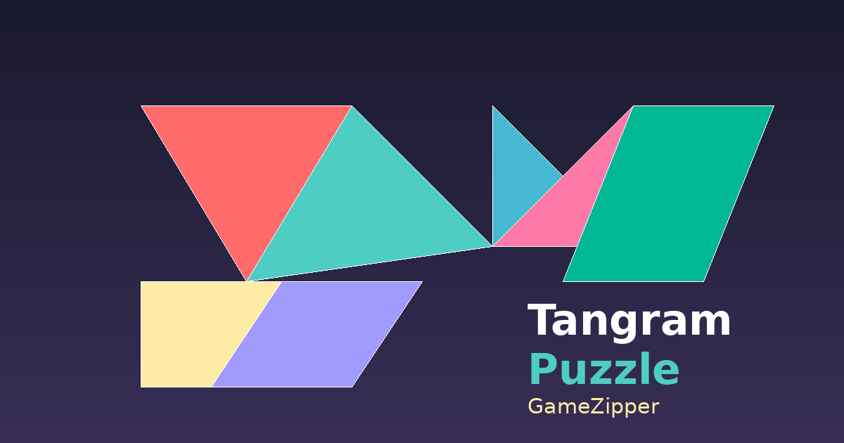 Play Tangram Puzzle Online Free - Arrange 7 Pieces | GameZipper